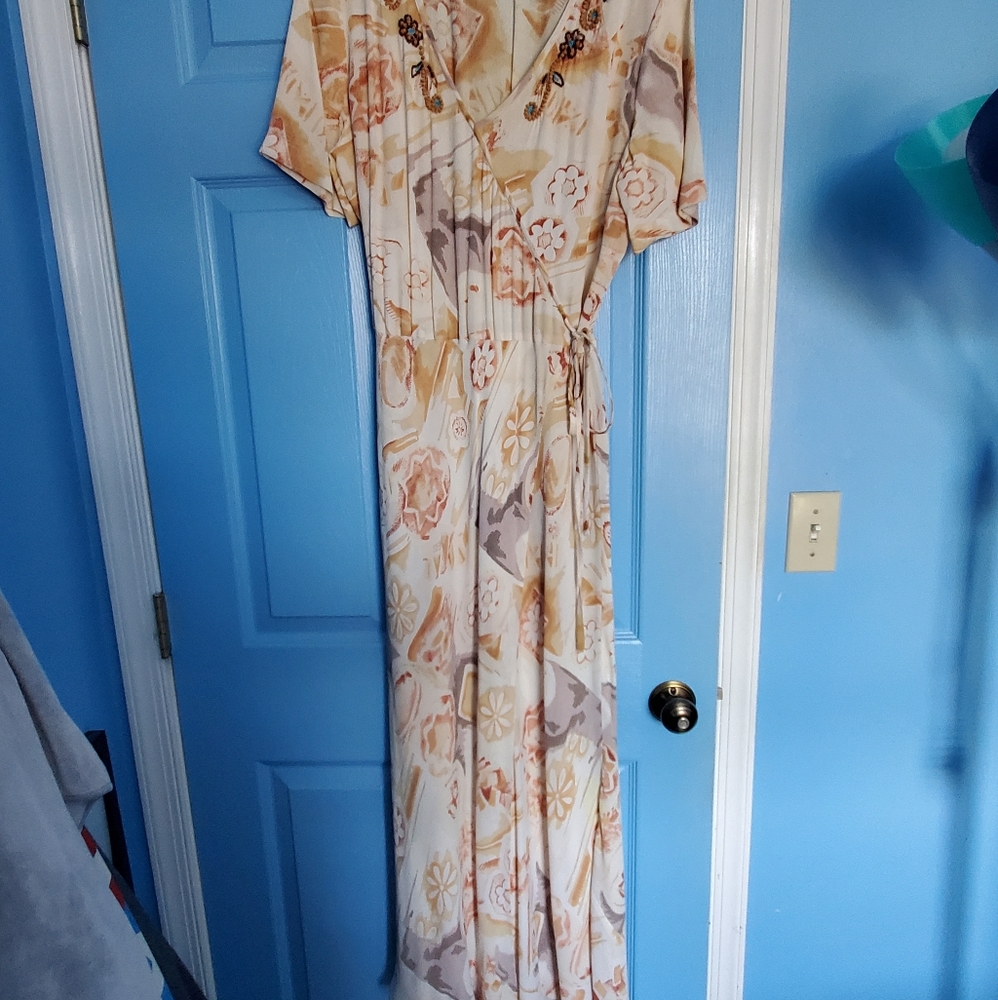 Together faux wrap dress